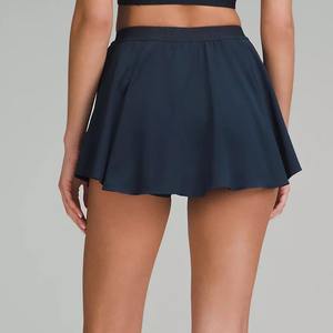 OEM ODM Supply High Quality 100% Cotton Women's Maternity <b>Tennis</b> <b>Skirt</b> with Natural Waist Sporty Design Active Lifestyle Wear - Product Image 4