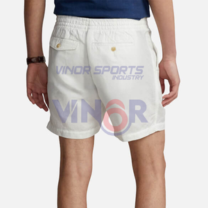 Bermuda d'été 100% coton décontracté unisexe à séchage rapide respirant unisexe à poches mi-taille personnalisé pour hommes - Product Image 2