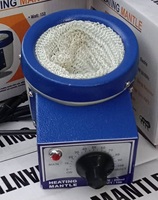 Manteau chauffant en aluminium de laboratoire pour fiole à fond rond avec serpentin chauffant et contrôleur de température, capacité 500 ml