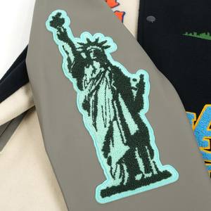 Chaqueta para Hombre con Logotipo Personalizado, Chaqueta de Lana con Bordado Gráfico y Letras, Ajustada, Lona de Peso Pesado, Ropa de Calle Ecológica - Product Image 5