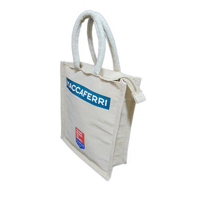 Manufacturer's New Design Canvas Jute <b>Tote</b> <b>Bag</b> Custom Printed Logo Eco-Friendly Double Handle <b>Zipper</b> Closure Women Shopping <b>Bag</b> - Product Image 4