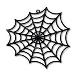 Toile d'araignée décorative murale en fer pour Halloween, accessoires de bienvenue légers en noir mat, design attrayant - Product Image 5