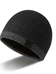 Gorro de lana de moda para Otoño e Invierno para hombre, gorro de punto cálido con bordado 3D de rayas coloridas a la moda para exteriores, transpirable - Product Image 4