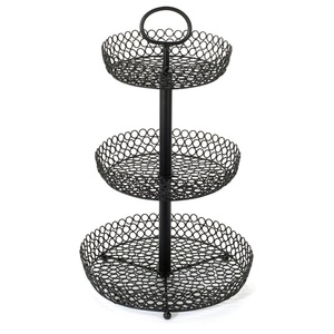 Support de corbeille à fruits décoratif incurvé à la main support de panier de fruits et légumes de stockage de conception personnalisée - Product Image 4