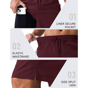 กางเกงว่ายน้ำแบบแห้งเร็วระบายอากาศได้ดีผลิตตามสั่งพิมพ์โลโก้และฉลากส่วนตัว - Product Image 4
