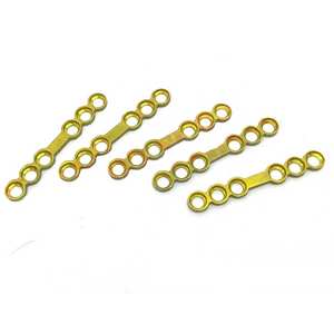 Plaque droite en acier inoxydable pour adaptation maxillo-faciale, espacement de 2,5 mm, 6 trous, pour mandibule, ensemble d'instruments manuel autoclavable, 5 pièces - Product Image 2