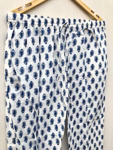 Conjunto de pijama hecho a mano para mujer, ropa de salón cómoda y algodón suave para la noche, tela tejida de temporada de verano - Product Image 2