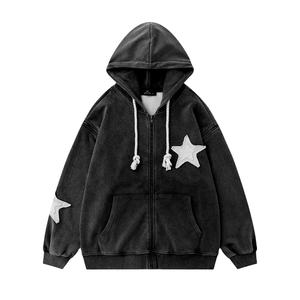 Impresión personalizada de algodón con cremallera completa Us Sudadera con capucha personalizada de algodón térmico poliéster en blanco hombres sudaderas con capucha de invierno diseño personalizado - Product Image 1