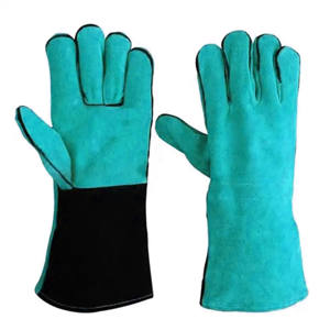 Guantes de Trabajo de Cuero Vacuno de Primera Calidad, Resistentes al Fuego y al Calor, para Soldadores Industriales, con Forro de Algodón, para Uso General - Product Image 2