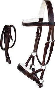 Western Horse Leather Bitless Sidepull Brida Riendas Premium Horse Products - Product Image 5
