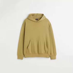 Wholesale Plus Size 330g Pure Cotton Unisex French Terry Custom logo Plain Blank Women's Men's Zipper-up Pullover <b>Hoodies</b> - Product Image 5