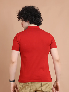 Camiseta de algodón 100% de media manga con cuello mandarín para hombre, ropa informal cómoda para trajes de todos los días y oficina - Product Image 6