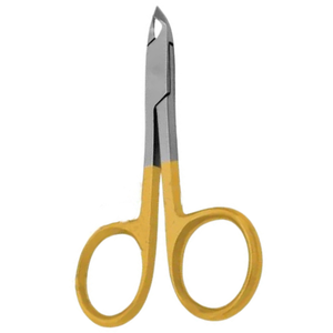 Coupe-cuticules style ciseaux avec anneau doré, manche en acier inoxydable, lame tranchante, outil de manucure professionnel - Product Image 4