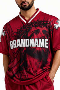 Wholesale Customizable American <b>Football</b> Jerseys High Quality Short Sleeve Sportswear with Custom Logo and Colors - Product Image 3