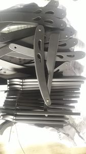 Afeitadora Manual antigua para Barbero, cuchilla de afeitar de pelo plegable de acero inoxidable - Product Image 6