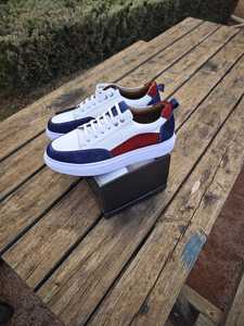 Zapatos Retro para Hombre, con Cordones, Casuales, de Cuero Genuino, Punta Cerrada, Forro de Malla Transpirable, Antideslizantes, para Todas las Temporadas - Product Image 1