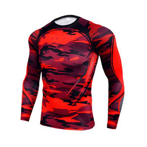 T-shirt de course à compression personnalisé pour homme, col rond, vêtements de sport de fitness, vêtements de sport à séchage rapide, haut d'entraînement athlétique - Product Image 6