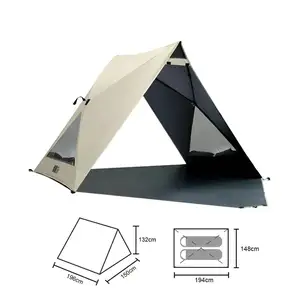Kamp hafif taşınabilir Pop Up plaj çadırı kolay kurulum 2-3 kişi güneş gölge plaj çadırı s gölgelik UPF 50 +