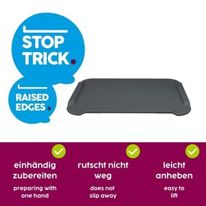 Planche à découper ORNAMIN grande en plastique antidérapante à une main pour la préparation des aliments, aide de cuisine adaptative pour personnes à mobilité réduite - Product Image 2