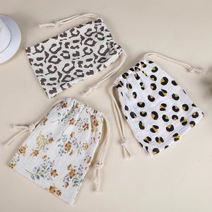 Borsa per <span class=keywords><strong>pannolini</strong></span> con garza di mussola di cotone 100% personalizzata con motivo stampato per Maternity Organizer custodia naturale per <span class=keywords><strong>pannolini</strong></span> per bambini - Product Image 3