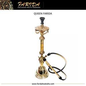 Chicha égyptienne de luxe Farida de qualité supérieure, édition limitée, très vendue, en laiton avec finition laquée, design courbé soudé à la main - Product Image 4