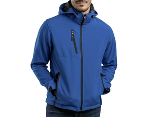 Vestes softshell de sport respirantes personnalisées pour hommes veste softshell imperméable de camping en plein air - Product Image 5