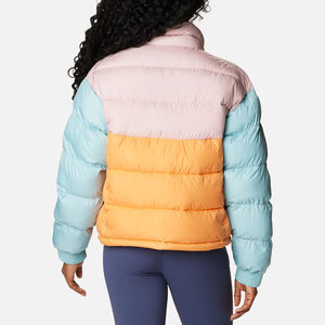 Veste à bulles confortable entièrement tricotée avec col montant manches longues caractéristique respirante prix de gros veste à bulles - Product Image 3