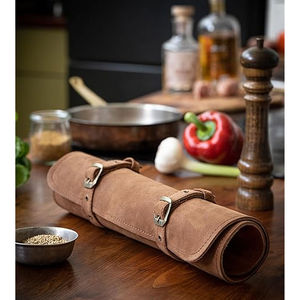 Sac de rangement pour couteaux en cuir durable fait à la main avec couleur et logo personnalisables Haute qualité - Product Image 2