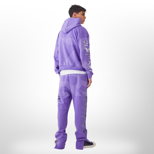 Survêtement unisexe en molleton avec capuche et cordon de serrage, coupe régulière, hiver, 100% coton - Product Image 2