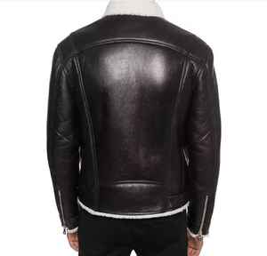 Venta caliente Nueva llegada Venta caliente Hombres con estilo High Street Style Premium Quality Super Selling Jacket Real Genuine Leather For Men - Product Image 5