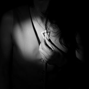 Triangle Creux Design Charme Collier Argent Plaine Pendentif En Gros Turc 925 Bijoux En Argent Sterling - Product Image 5