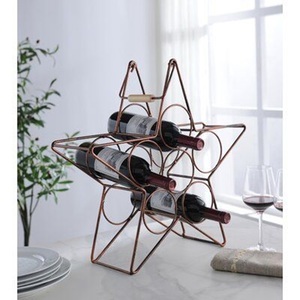 High Quality Metal Wine Bottle Rack <b>Tabletop</b> Drinkware <b>Storage</b> Holder for Bar & Restaurant Decor - Product Image 4