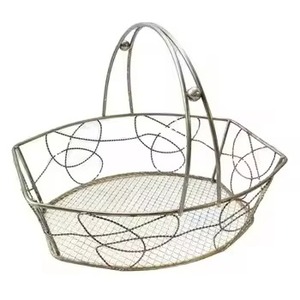 Bol décoratif de luxe de corbeille à fruits en métal haut de gamme pour comptoir de cuisine de Table à manger utilisation élégante et durable - Product Image 1