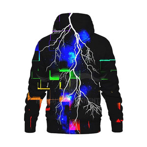 Sudaderas con capucha de algodón 100% pesado personalizadas OEM de gran tamaño y logotipo de impresión digital 3D patrón sólido para invierno - Product Image 2