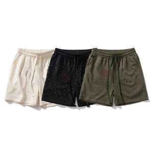 Pantalones Cortos Personalizados al por Mayor, 100% Algodón, 280 GSM, Unisex, Diseño Sólido, Impresión de Pantalla de Alta Calidad - Product Image 1