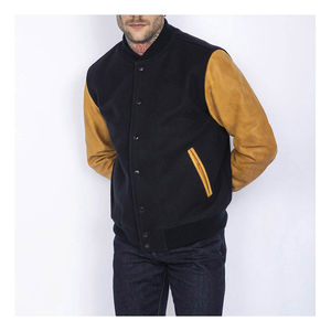 Nuevo 2025 Venta al por mayor Diseñador personalizado Logo Chaquetas Casual Chaqueta de béisbol Letterman Abrigo Algodón Unisex Varsity Chaquetas OEM. - Product Image 3