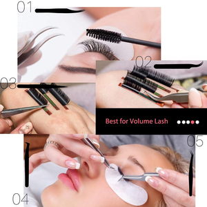 Pince à épiler d'extension de cils de beauté fabriquée au Pakistan avec logo personnalisé imprimé pour les pinces à cils à pointe incurvée - Product Image 6