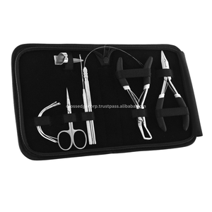 <b>Hair</b> <b>Extension</b> Tool kit <b>Micro</b> <b>Beads</b> Remover Crimping Plier also Parting Finger Thread Cutting Mini Scissor tool C type Needles - Product Image 1