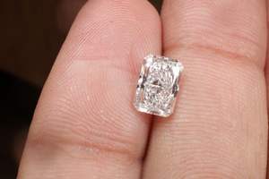 Diamante cultivado en laboratorio suelto CVD 0.5CT corte radiante D Color VVS1 claridad IGI certificado fabricación de joyas hechas a mano India - Product Image 5