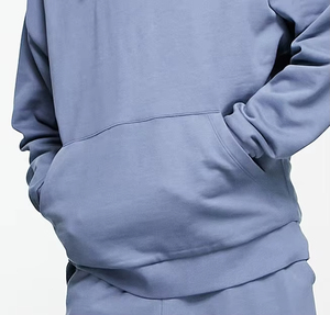 Chándales informales de Algodón 100% con logotipo personalizado para hombre, de gran tamaño Sudadera con capucha, traje de pantalón con hombros caídos y estilo atrevido - Product Image 5