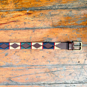 Ceinture Polo Unisexe Décontractée en Cuir de Buffle d'Eau avec Fil Ciré Recyclé, Boucle 100% Laiton Massif, Largeur 35MM, Personnalisable - Product Image 6