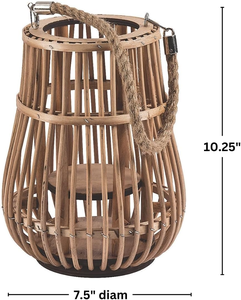 Eco Friendly Hand Braided Wicker Lantern Holder for <b>Candles</b> Natural <b>Cheap</b> Price Eco Friendly Rattan <b>Candle</b> Holders - Product Image 3