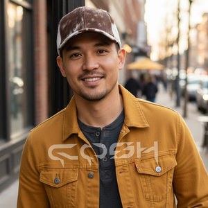 Fabricante de Gorras de Béisbol Personalizadas de Cuero con Pelo - Product Image 2