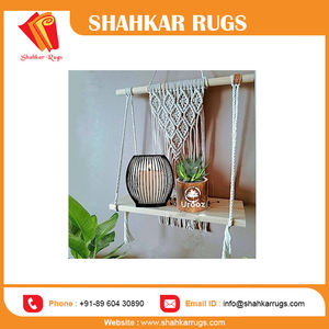 Tenture murale en macramé faite à la main Boho Home Decor Wall Art Fronts Woven Wall Decor pour espace de vie - Product Image 4