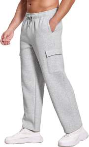 Pantalones Deportivos Informales para Hombre, Pantalones Deportivos de Algodón y Poliéster con Múltiples Bolsillos, Chándal Personalizado OEM, Lavado - Product Image 6