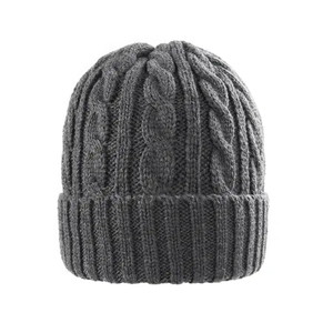 Broderie Streetwear Hiver Chaleur Doux Bonnet Tricoté Chapeaux pour Hommes - Product Image 3