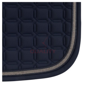 Premium quilted English <b>saddle</b> pad soft breathable lining durable construction for comfort and stability riding sessions - Product Image 5