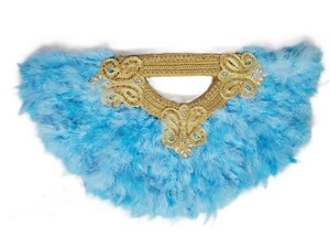 Abanicos de mano nupciales tradicionales Diversos tipos florales Diseños de flores de pavo real de colores Plumas incluidas A.K. COLECCIÓN DE MODA - Product Image 5