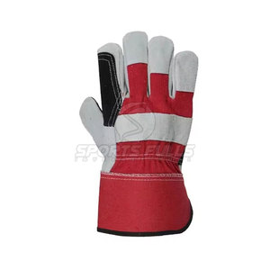 Guantes de trabajo de cuero profesional Puño reforzado ajustable Palma antiabrasión resistente al calor y al frío para un ajuste seguro - Product Image 2