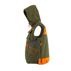 Capuche détachable personnalisée sans manches conception hommes chasse gilet léger réfléchissant polyester fait outclass Look sécurité Protection gilet - Product Image 2